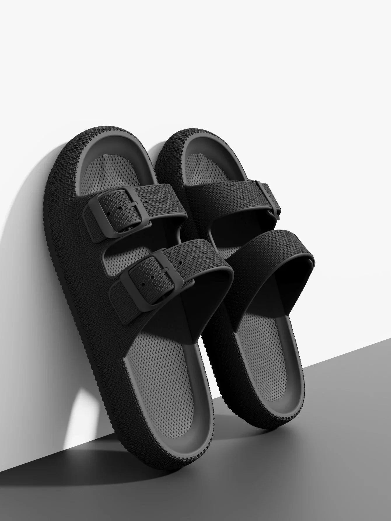 2025 Men’s Thick Sole Slippers – Non-Slip Shower & Indoor Sandals - Evallys.com