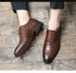 Men's Formal Shoes Red Sole Fashion Business Casual Party Banquet Daily Retro Carved Lace-up Brogue Dress Wedding Shoes Size 48 - Evallys.com