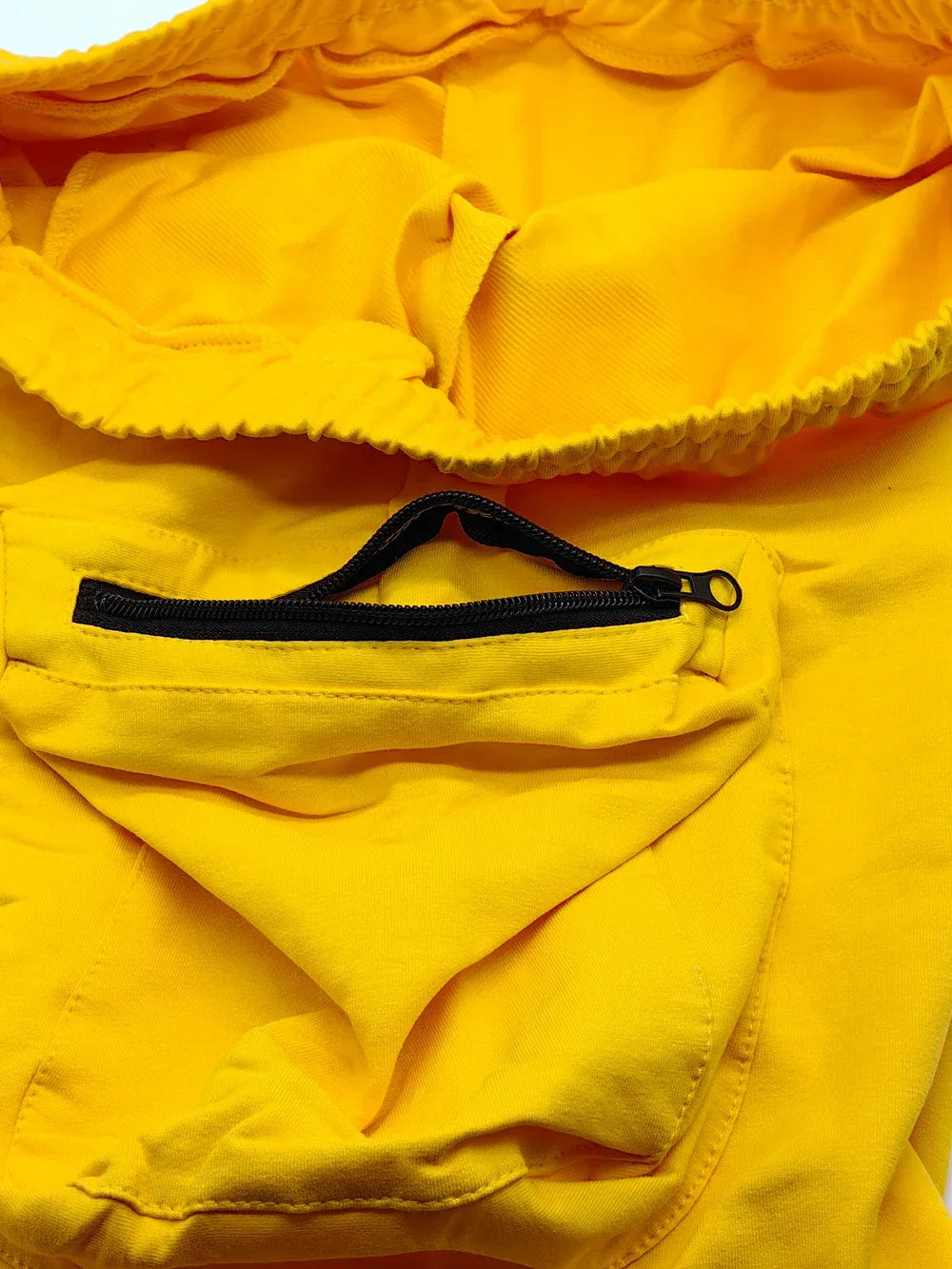 Mens Summer Cargo Shorts Cotton Workout Fitness Shorts Breathable Jogger Training Gyms Bodybuilding Multi Pocket Yellow Shorts - Evallys.com