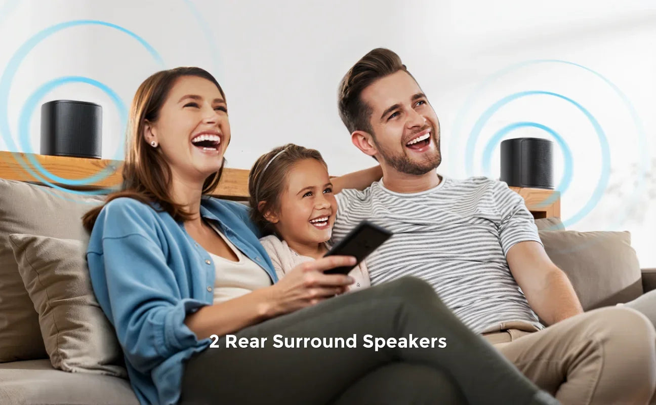 ULTIMEA 7.1ch Sound bar for TV with Dolby Atmos&Smart App Control, Home Theater Sound System Bluetooth Speaker with Subwoofer - Evallys.com