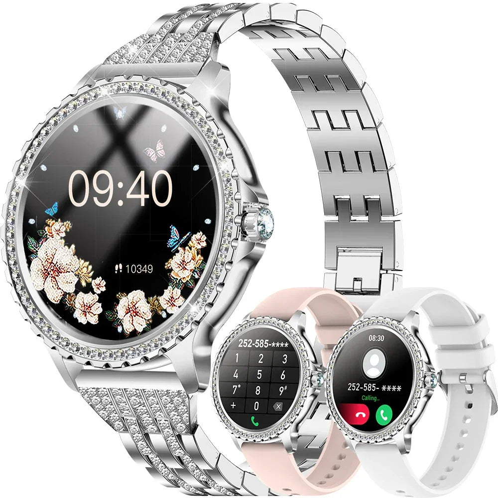 Smart Watch For women - 1.32" Touchscreen Fitness Tracker with Wireless Calls, Music Time Display, Step Counting - Evallys.com