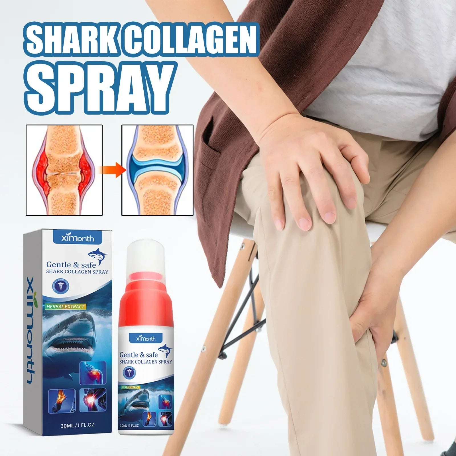 30ml Anti Pain Ointment Knee Relief Spray Relieve Knee Arthritis Soothes Health Treatment Pain Joint Care Body Foot 무지외반증교정기 - Evallys.com