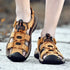 Men’s Genuine Leather Summer Sandals – Casual Outdoor Beach Shoes - Evallys.com