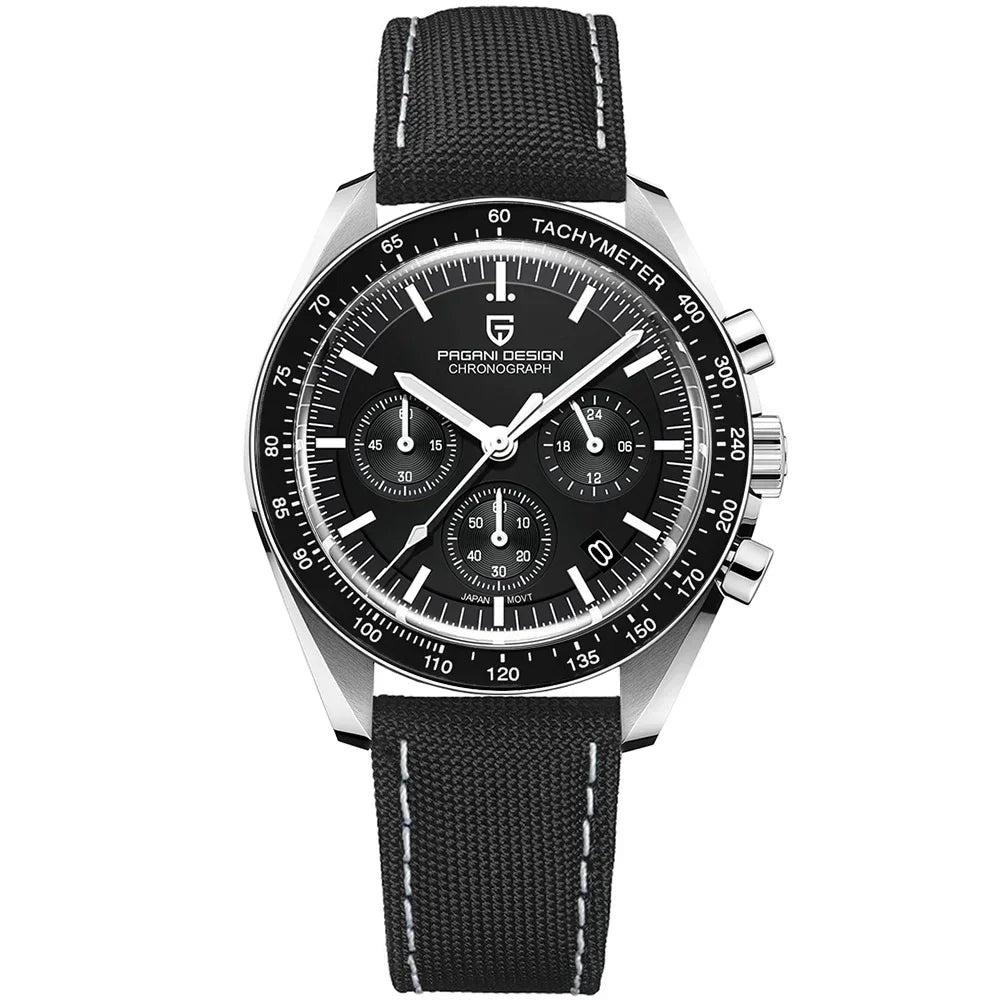 PAGANI DESIGN 2024 New Men's Watches Top Luxury Quartz Watch For Men Auto Date Speed Chronograph AR Sapphire Mirror Wrist watch - Evallys.com
