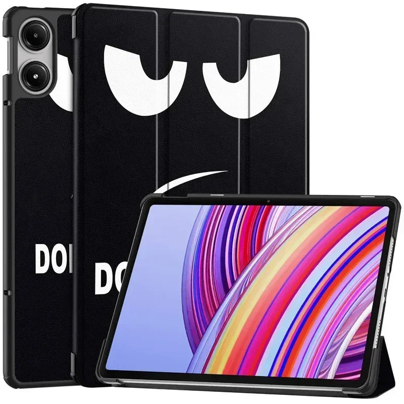 For Xiaomi Redmi Pad Pro 2024 Tri-Folding Flip Stand Case Funda for Red Mi Pad Pro 12.1 Tablet with Auto Sleep Cover - Evallys.com