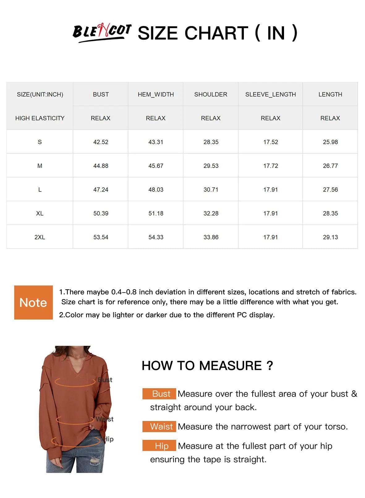 BLENCOT Womens Casual Sweatshirts Crew Neck Long Sleeve 2024 Fashion Waffle Knitted Blouse Pullover Tops with Pocket XX-Large A6016 Kahki - Evallys.com