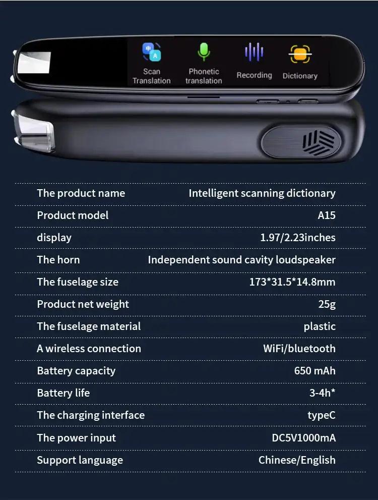 112 Languages Translation Scanning Reading Pen - Evallys.com # #