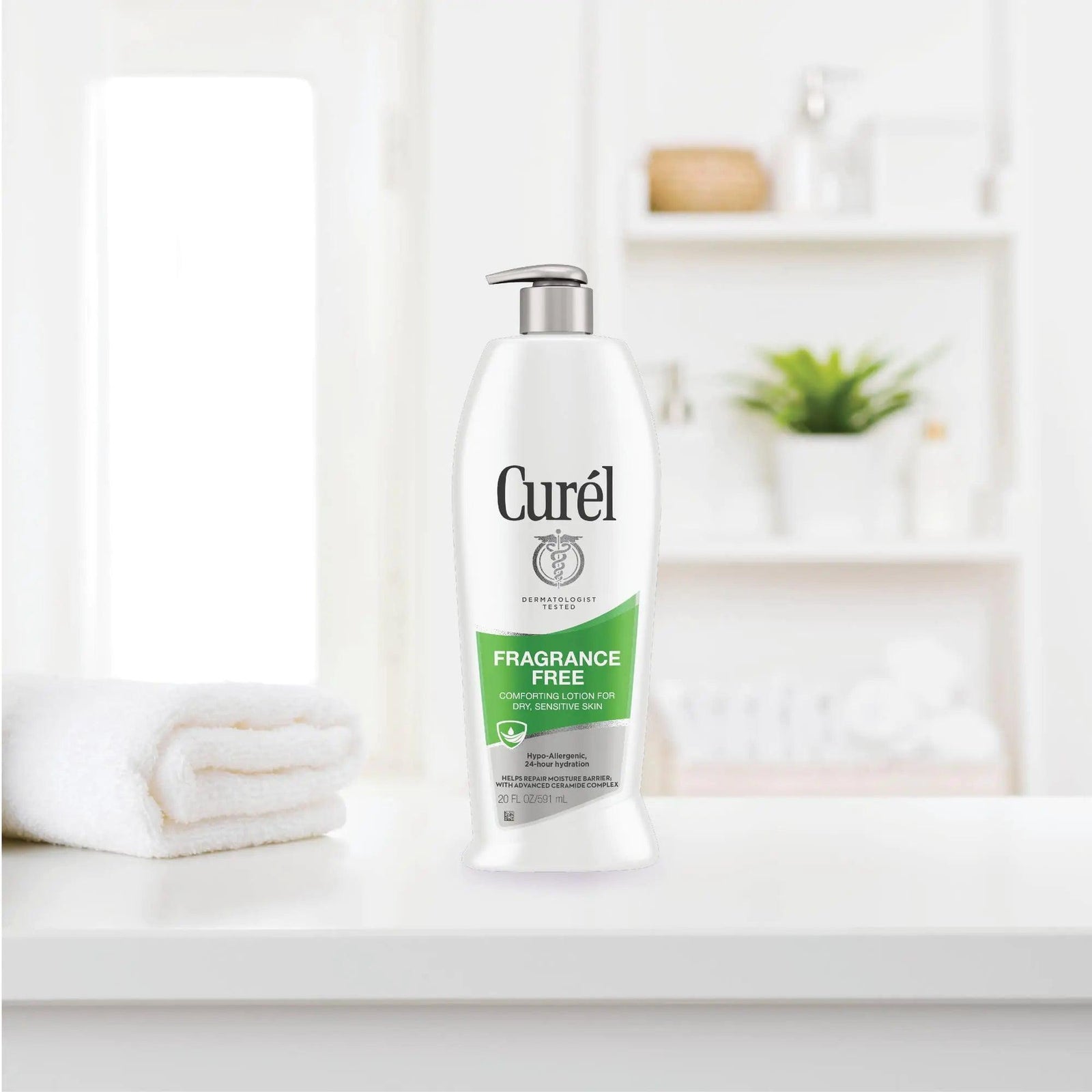 Curel Fragrance Free Body Lotion, Unscented Dry Skin Moisturizer for Sensitive Skin, with Advanced Ceramide Complex, Repairs Moisture Barrier, 13 Ounce (Pack of 3) 2.33 Fl Oz (Pack of 3) - Evallys.com # #