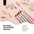 Beetles Nail Art Brushes Set Gel Polish Nail Art Design Pen Painting Tools Fingernail Brush Nail Cleaning Brush Nail Art Liner Brush and Nail Dotting Pen Salon Gift for Girls Women 0-0-6pcs Gray Nail Brush - Evallys.com # #