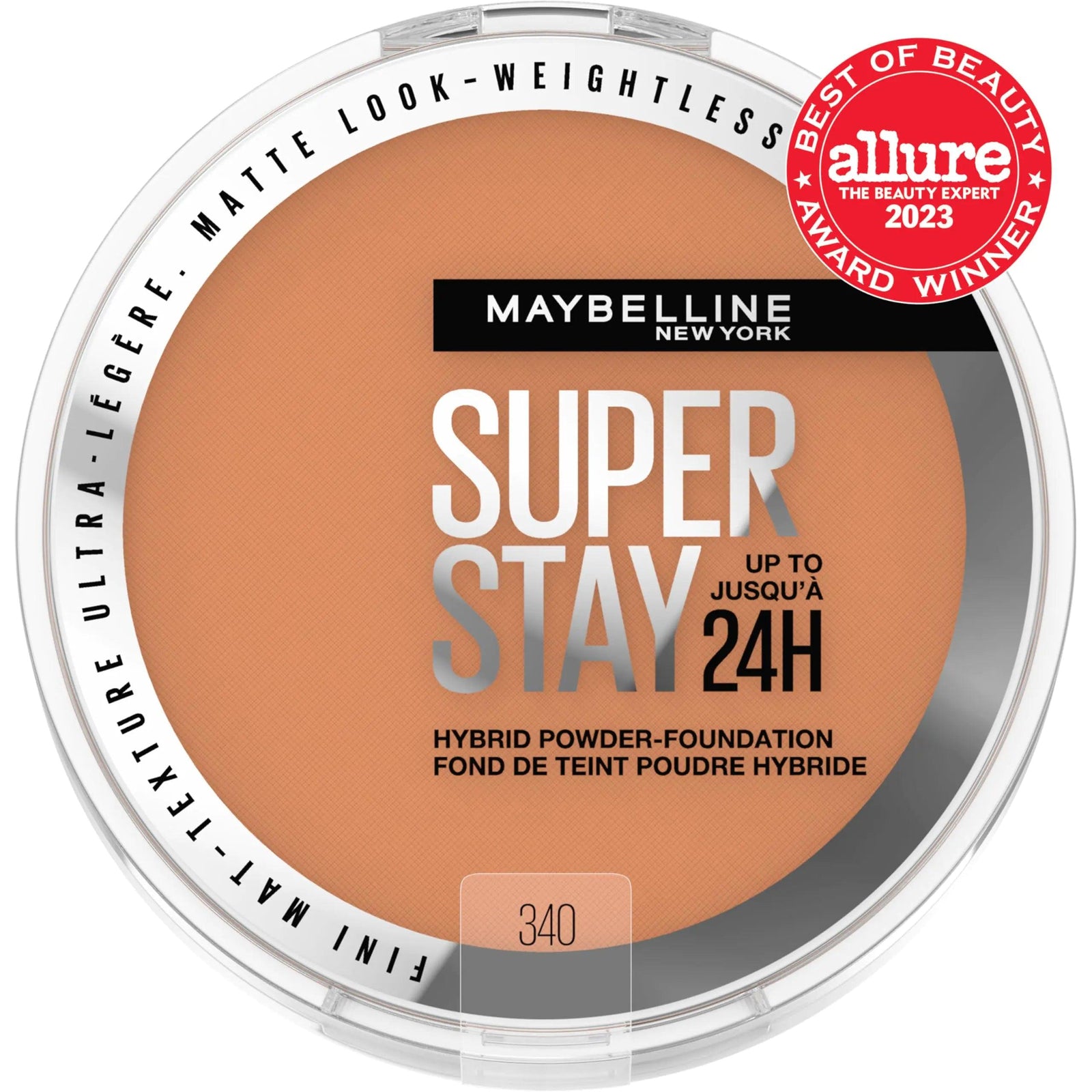 Maybelline Super Stay Up to 24HR Hybrid Powder-Foundation, Medium-to-Full Coverage Makeup, Matte Finish, 340, 1 Count SUPERSTAY POWDER 340 0.2 Ounce (Pack of 1) - Evallys.com # #