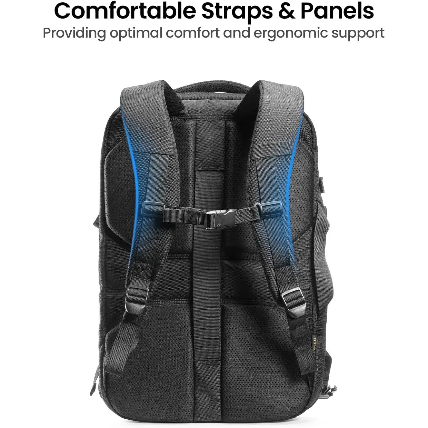 tomtoc Travel Backpack 40L, TSA Friendly Carry-on Luggage, Water-resistant Daypack Fits 17.3