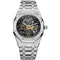 FEICE Automatic Mechanical Luxury Watch Men Stainless Steel Watches Luminous Waterproof Watch for Men Skeleton FM019 - Evallys.com