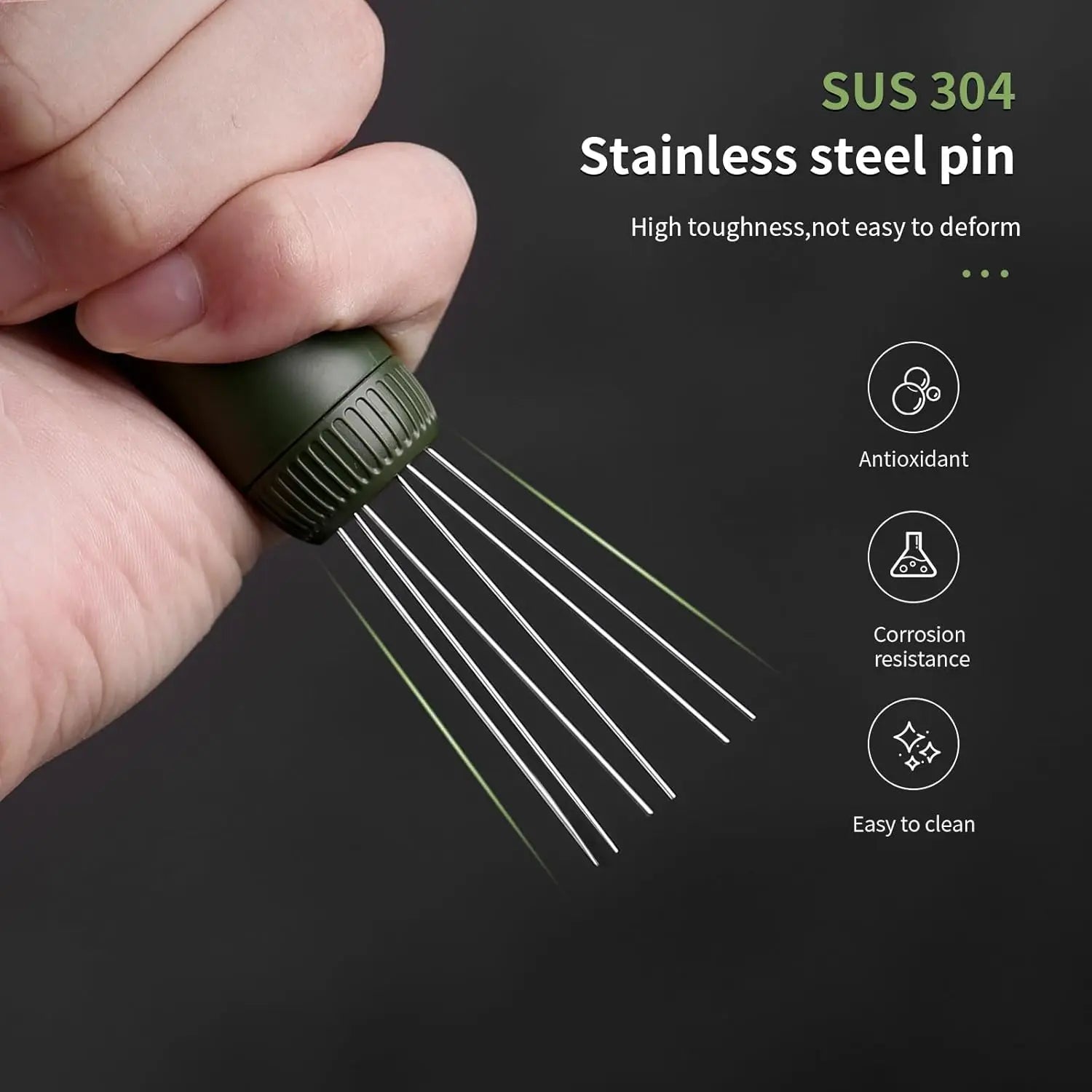 Retractable WDT Espresso Tool  Stirrer Stainless Steel Needles Barista Coffee Distributor Black Espresso Maker Tools