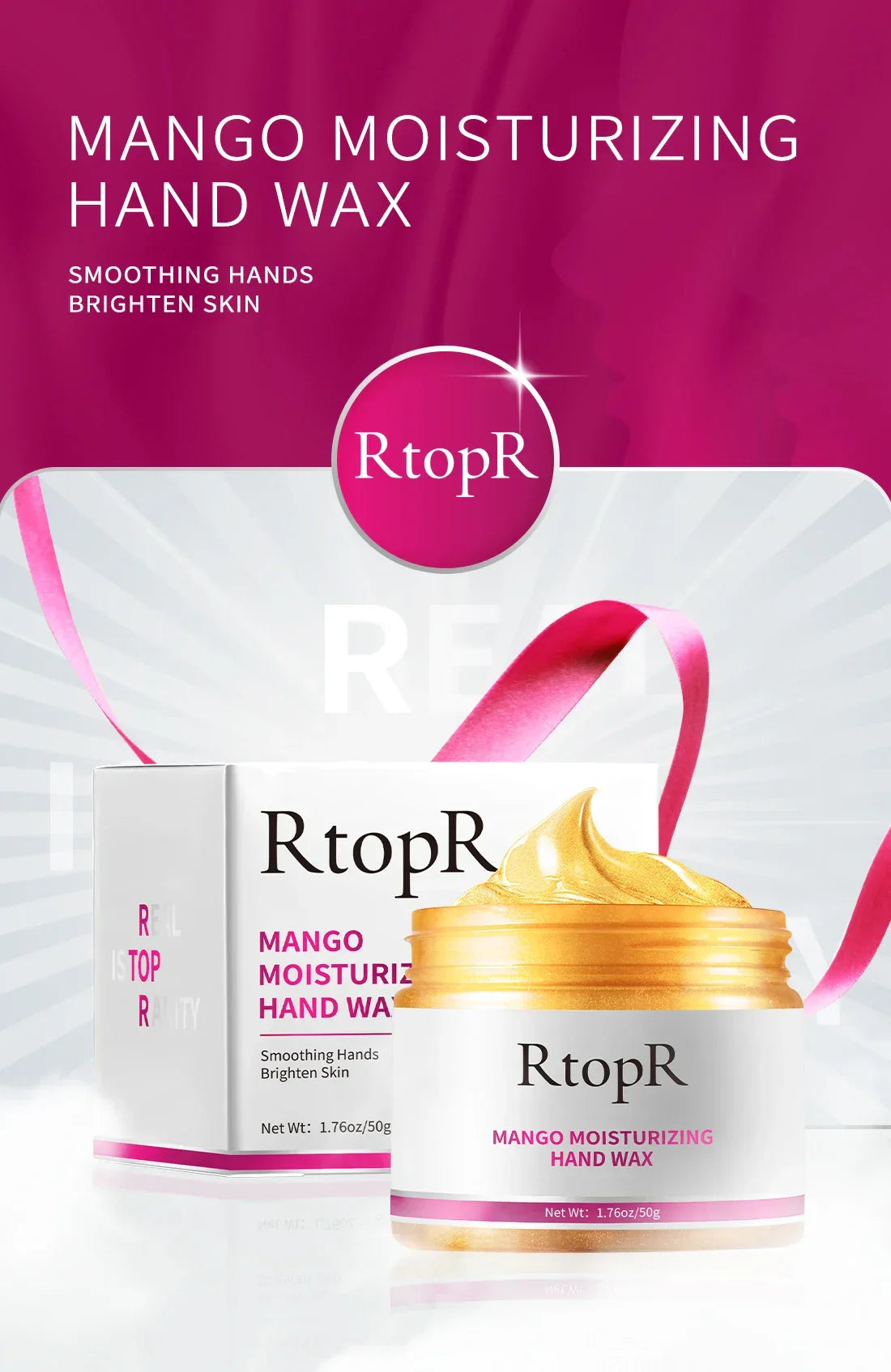 Mango Whitening Hands Mask Wax Moisturizing Repair Exfoliating Calluses Filming Anti-Aging Skin Cream For Women Beauty Health - Evallys.com