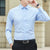 New Plus Size Men Solid Color Business Shirt Fashion Classic Basic Casual Slim White Long Sleeve Shirt Brand Clothes - Evallys.com