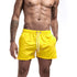 Mens Swim Trunks with Mesh Lining Side Pockets Solid Beach Shorts Quick Dry Lightweight Drawstring Board Shorts Summer Swimwear - Evallys.com
