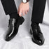 3/6/8 CM Elevator Shoes Men Dress Shoes Black Soft Leather Men Heighten Formal Shoes Casual Business Men Oxfords Suit Shoes - Evallys.com