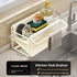 Stainless steel sponge rack sink drain rack Multifunctional countertop rag storage rack Sponge storage rack kitchen supplies