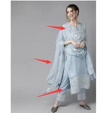 Traditional Indian Punjabi Salwar Kameez Set – Embroidered 3-Piece Outfit - Evallys.com