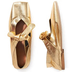 Women’s Square Toe Ballet Flats – Bow Mary Jane Summer Commuter Shoes - Evallys.com