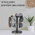 Sunglasses Holder Organizer 360Rotatable Stainless Steel Eyeglasses Display Stand Eyewear Storage Rack For Desk Dresser
