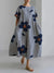 Floral Print Casual Loose Dress – Women’s Elegant Summer Beachwear - Evallys.com
