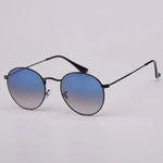 Fashion Sunglasses Men Women Eyeglasses Goggles Eyewear Shades Top Quality Round Metal Glass Lenses UV400 Sun Glasses - Evallys.com