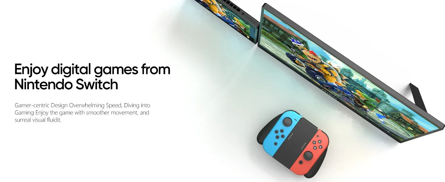 ARZOPA 16.1 inch 100% sRGB 144Hz Portable Monitor Gaming Laptop Display with Type C Mini HDMI For PS/Steam/Deck/Switch/PC/Mac - Evallys.com