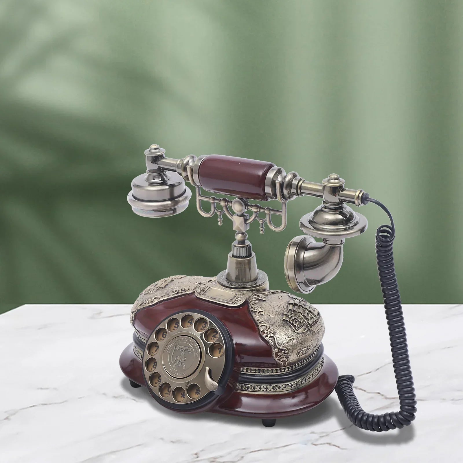 Vintage Telephone Antique Desk Phone Corded Old Fashion Antique Landline Telephone Decor Antique Phone - Evallys.com