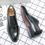 Men's Formal Shoes Red Sole Fashion Business Casual Party Banquet Daily Retro Carved Lace-up Brogue Dress Wedding Shoes Size 48 - Evallys.com