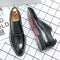Men's Formal Shoes Red Sole Fashion Business Casual Party Banquet Daily Retro Carved Lace-up Brogue Dress Wedding Shoes Size 48 - Evallys.com