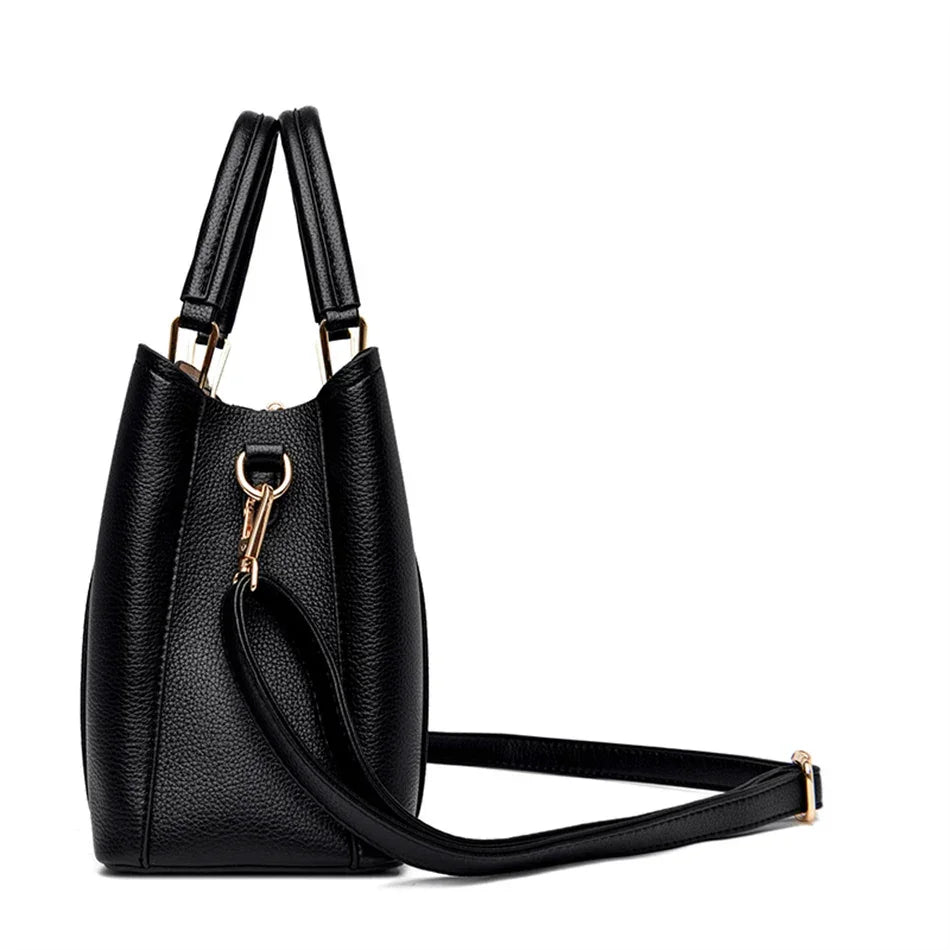 2024 Luxury Women Designer 3 Layers Shoulder Crossbody Sac Ladies Large Capacity Leather Handbags Shopper Brand Messenger Totes - Evallys.com