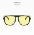 SORVINO Oversized Red Square Rivets Sunglasses Fashion Women Vintage Brand Designer Men Trendy Yellow Sun Glasses Shades UV400 - Evallys.com
