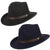 GEMVIE Western Fedora Cowboy Hat – Unisex Wide Brim Sombrero - Evallys.com