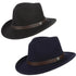 GEMVIE Western Fedora Cowboy Hat – Unisex Wide Brim Sombrero - Evallys.com