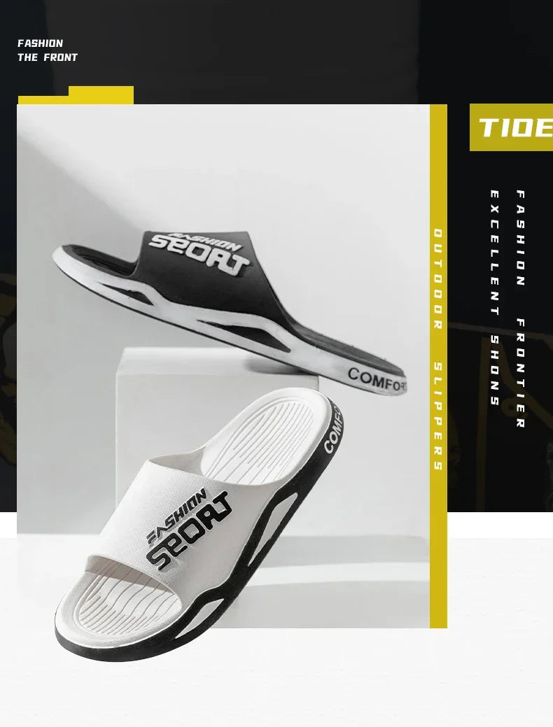 2025 Men’s Summer Slippers – Anti-Slip PVC Sandals for Indoor & Outdoor - Evallys.com