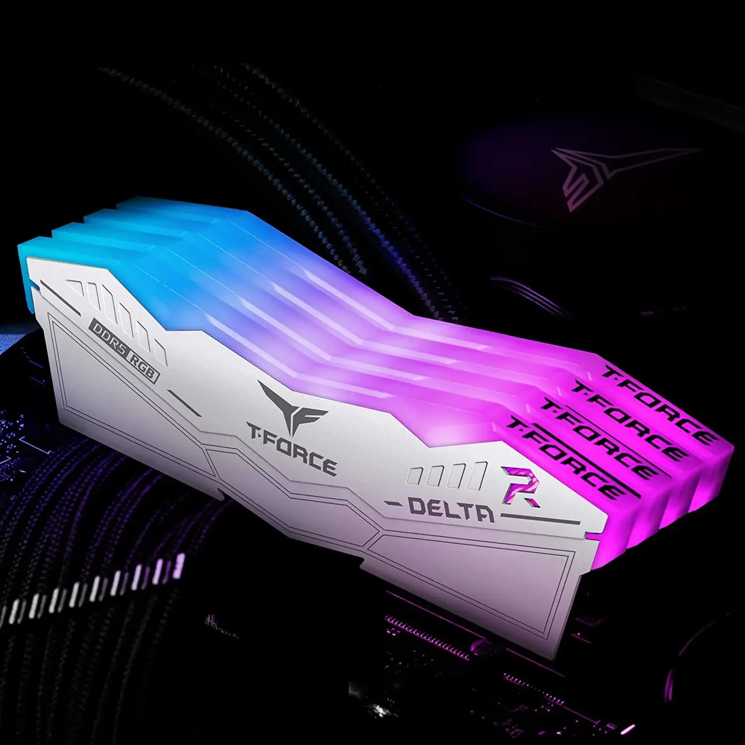 TEAMGROUP T-Force Delta RGB DDR5 Ram 32GB (2x16GB) 6000MHz PC5-48000 CL30 Intel XMP 3.0 & AMD Expo Compatible Desktop Memory - Evallys.com