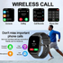 Smart watch, wireless calling/dial, multi-Sport mode, calling reminder and rejection, SMS reminder, for iPhone/Andriod - Evallys.com