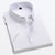 White Short-sleeved Shirt Men's Summer New Solid Color Ice Silk Thin Business Formal Casual Office No-iron Shirt Large Size 5XL - Evallys.com
