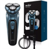 SEJOY Rechargeable Wet & Dry Use Electric Shaver Pop-up Hair Trimmer Rotary Shaving Machine Razor - Evallys.com