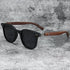Sunglasses for Men Women's Trendy Retro Wood Grain Polarized UV Protection Eyewear Cycling Outdoor Street Photography - Evallys.com