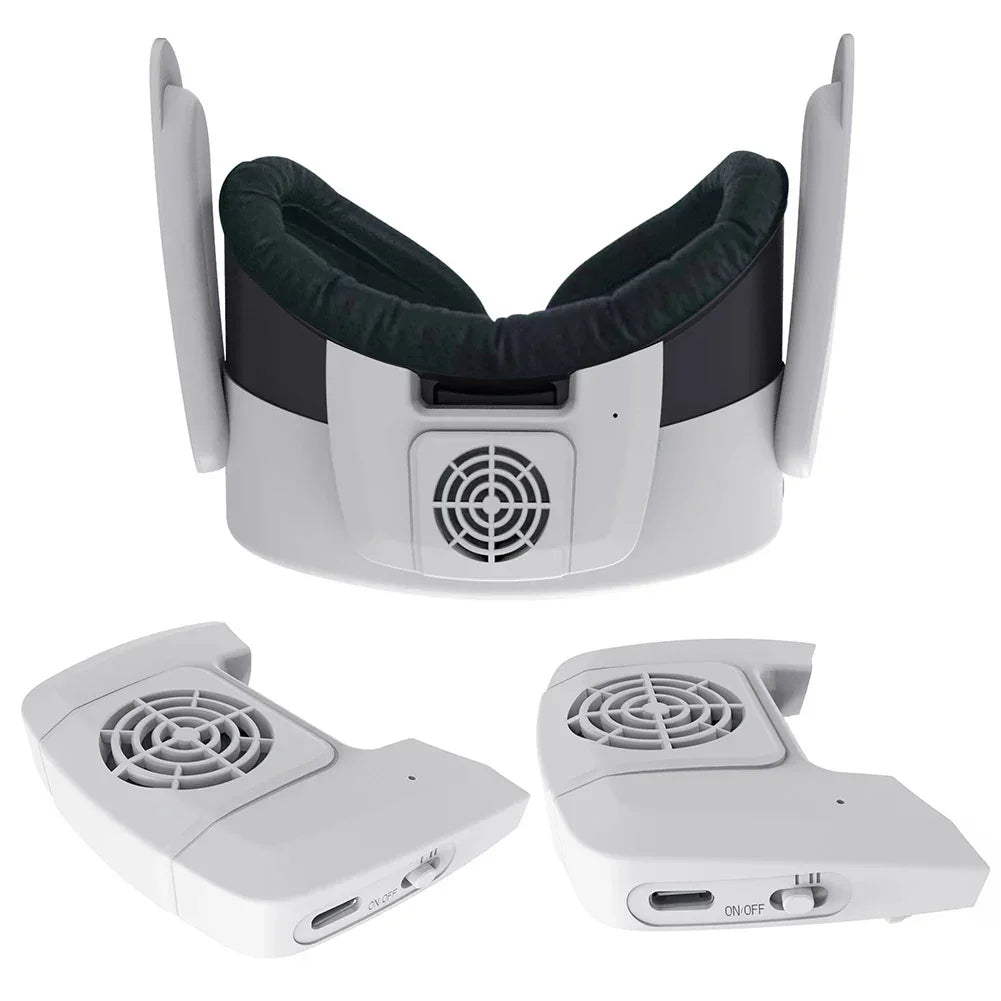 Face Mask Cover with Cooling Fan For Meta Quest 3 VR Headset Air Circulation Breathable Facial Interface Face Pad VR Accessories - Evallys.com