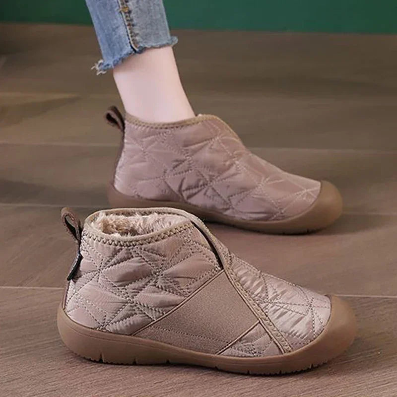 Simple Women Cotton Shoes Plush Warm Womens Snow Boots Lightweight Comfortable Women Casual Shoes in Winter Botines Para Mujeres - Evallys.com