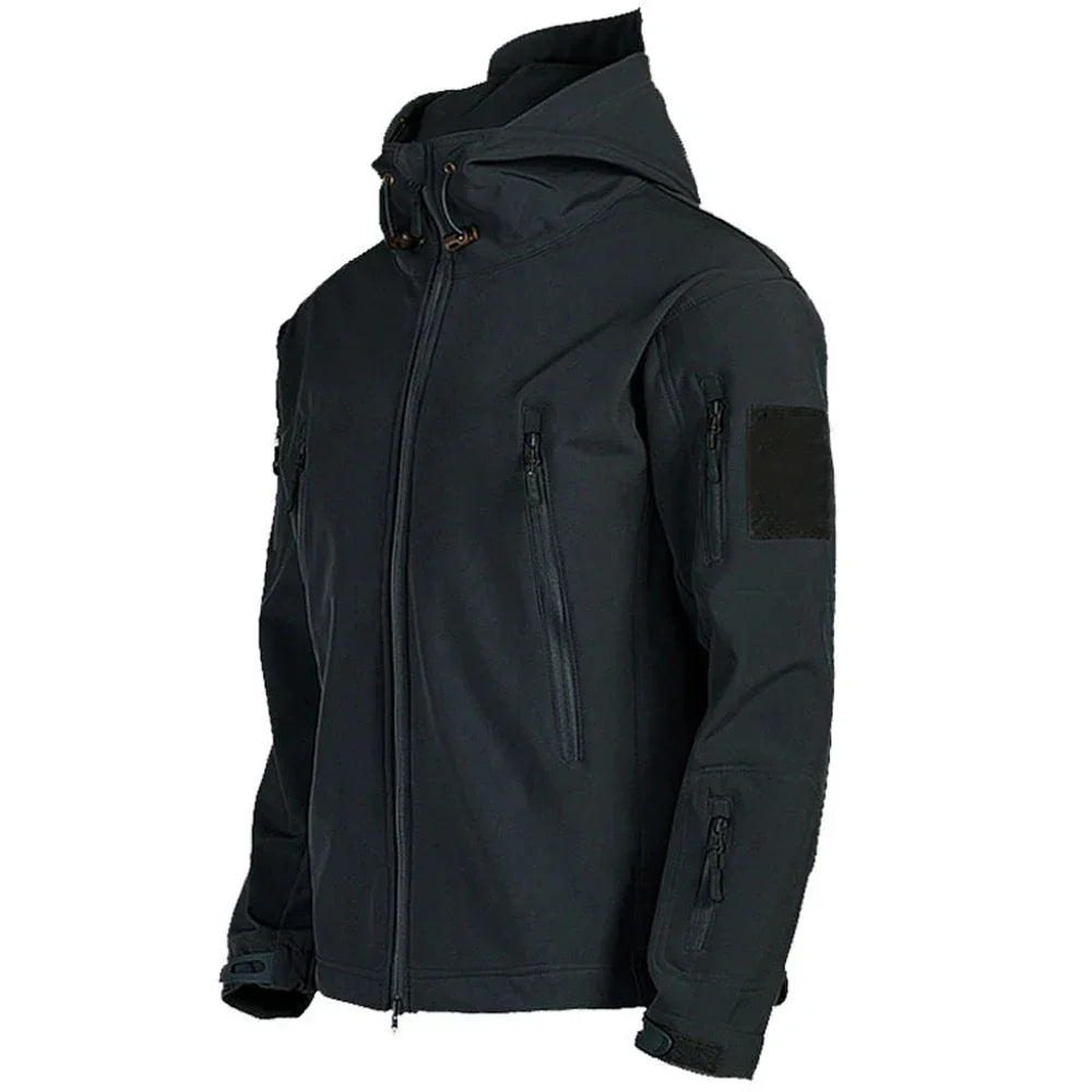 Military Shark Skin Soft Shell Jackets Men Tactical Windproof Waterproof jacket men Army Combat Jackets Mens Hooded Bomber Coats - Evallys.com