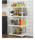 Four-Layer Multi-Functional Storage Rack Bathroom Living Room Organizing Rack Kitchen Bedroom Shelf Plastic Floor-Standing Storage Rack Bathroom Storage Storage Rack