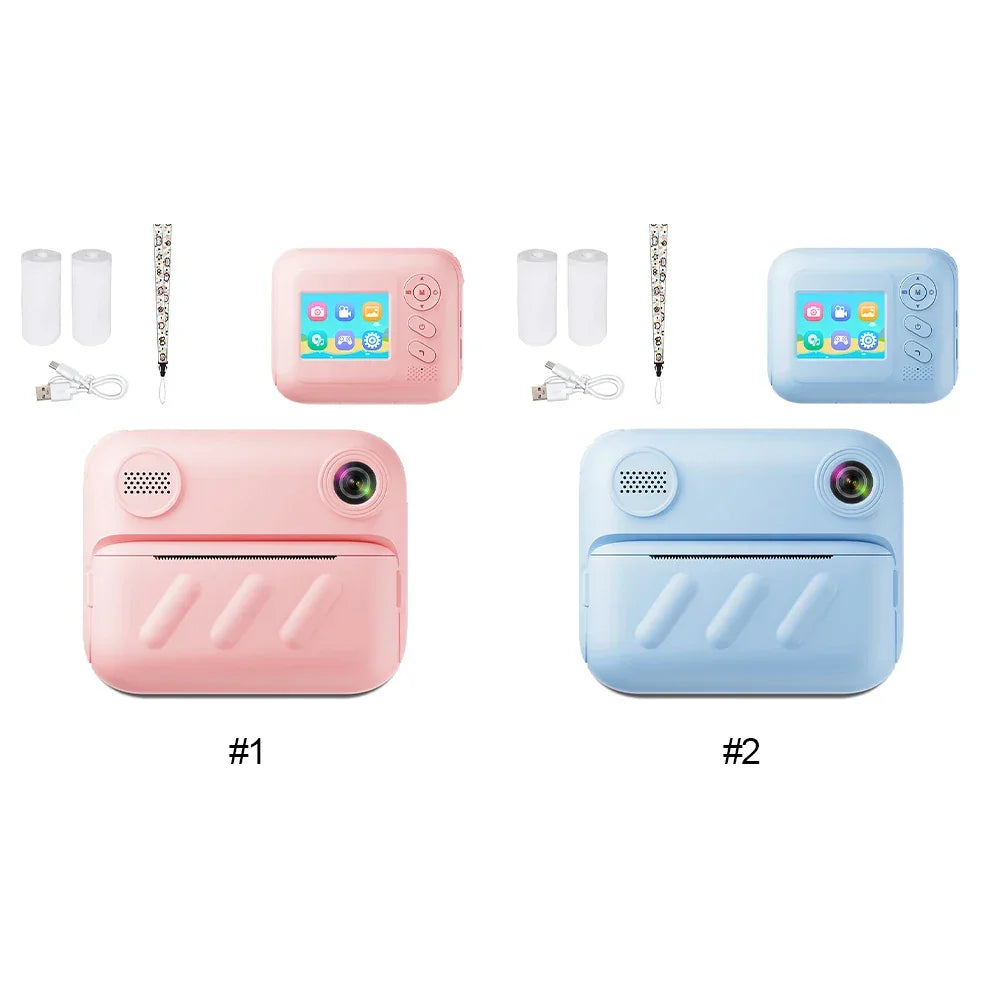 1080P Instant Print Camera Type-C Charging Instant Photo Printing Camera Portable Digital Camera for Girls Boys Birthday Gifts - Evallys.com