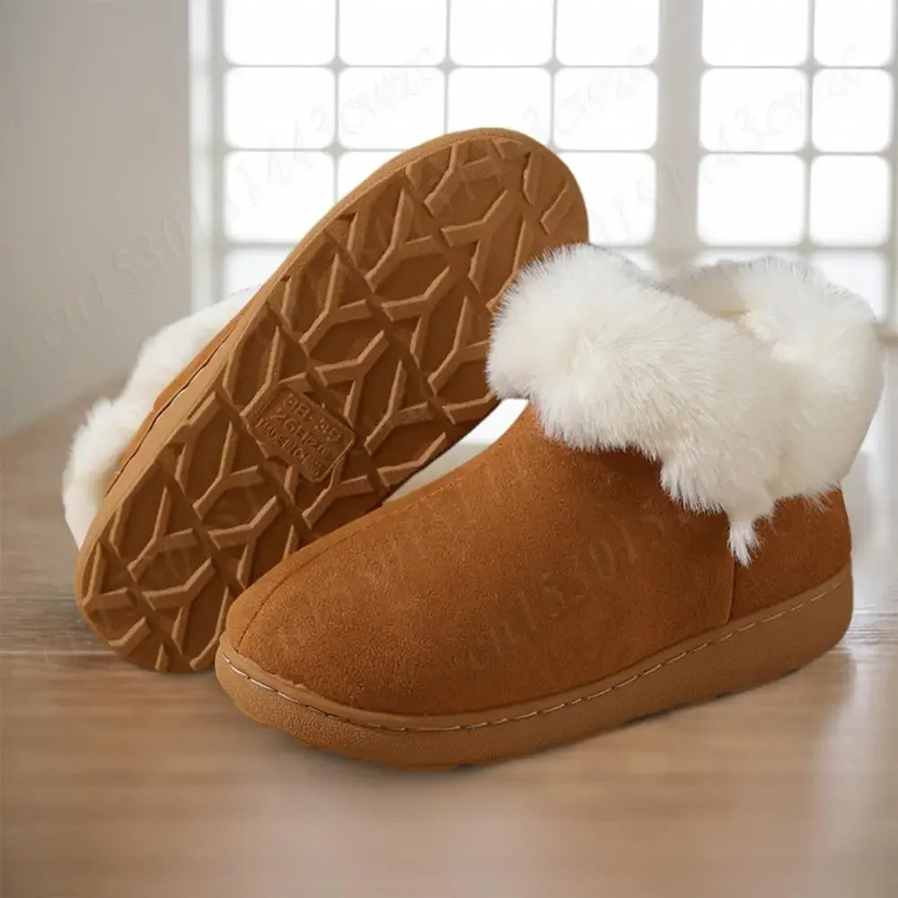 2024 New Women Snow Boots Casual Plush Warm Classic Thickened Cotton Shoes Classic Winter Thick-soled Women's Ankle Boots - Evallys.com