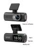 UHD 4K Dash Cam Dual Lens Driving Recorder Car DVR 1080P Rear Lens Camera Built-In WiFi GPS 24-Hour Parking Monitoring Black Box - Evallys.com