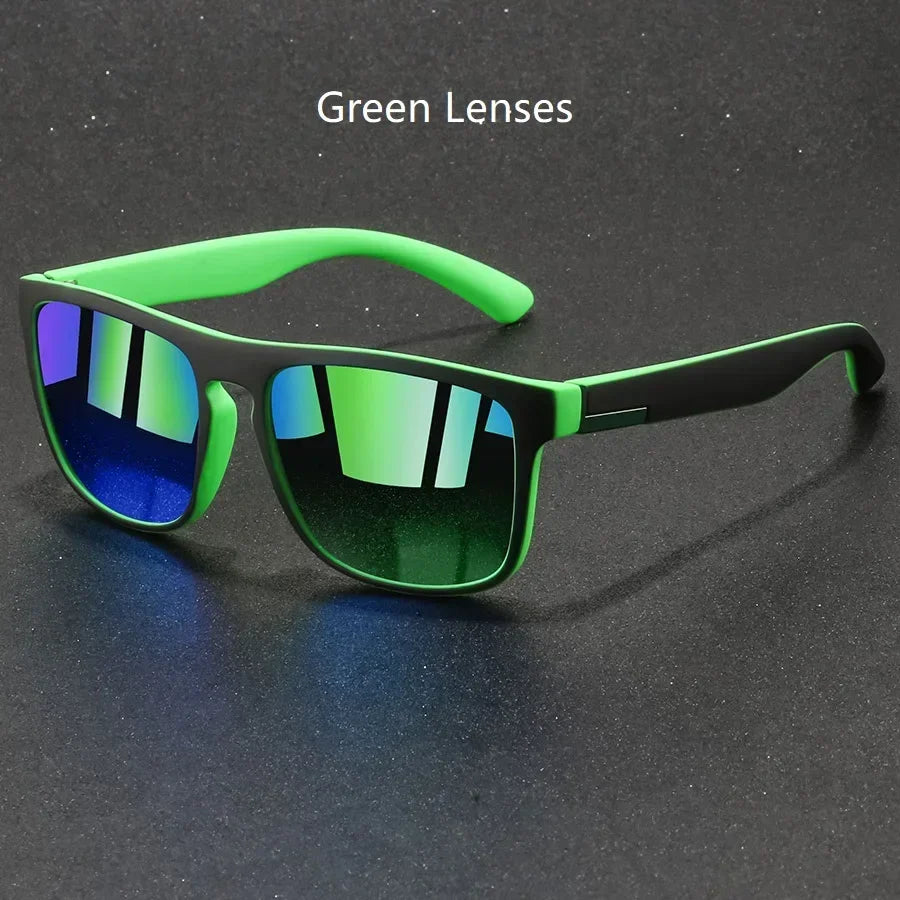 Fashion Vintage Square Sunglasses Men Women Fishing Driving Man Luxury Brand Designer Sun Glasses Retro Eyewear UV400 Gafas - Evallys.com
