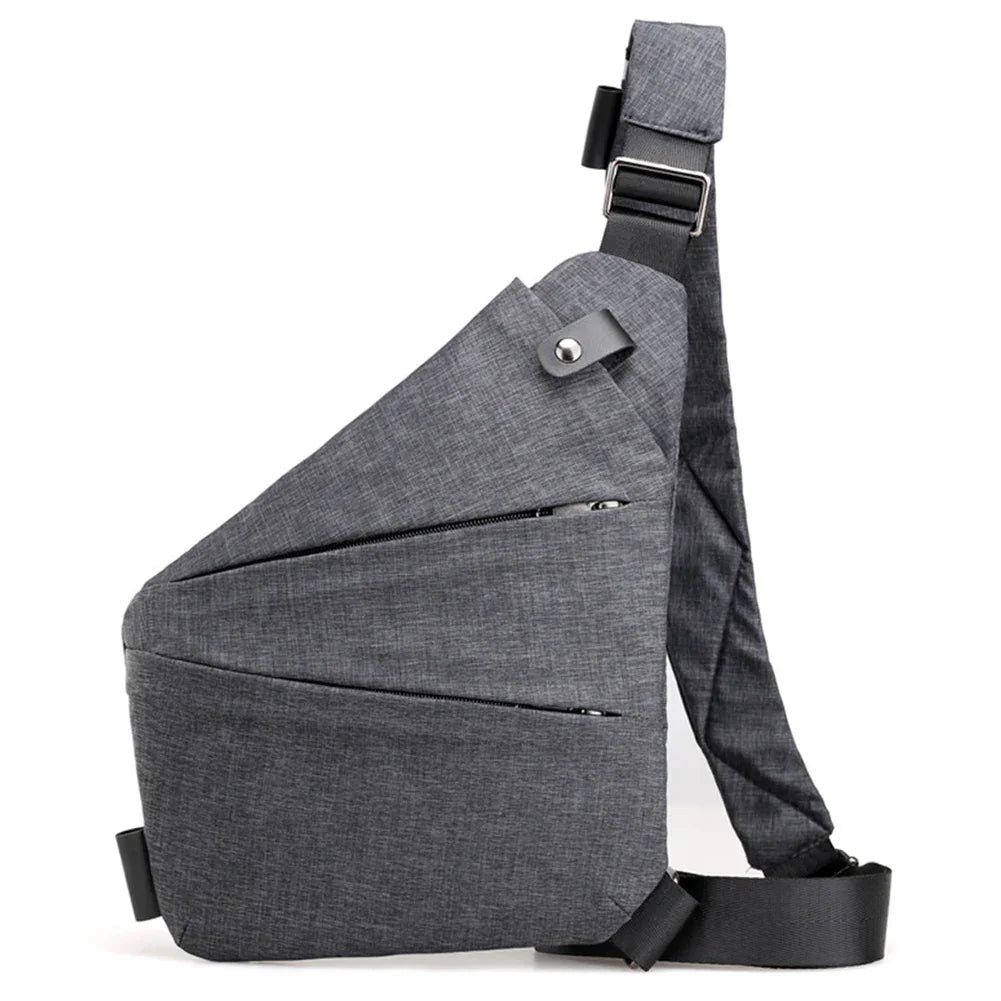 Mens Fashion Chest Bag Multifunctional Fanny Pack Adjustable Strap Simple Sling Bag Anti Theft Bag Ergonomic Waist Pack - Evallys.com